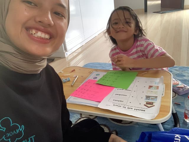 Kegiatan belajar Alifah Asma Amalia