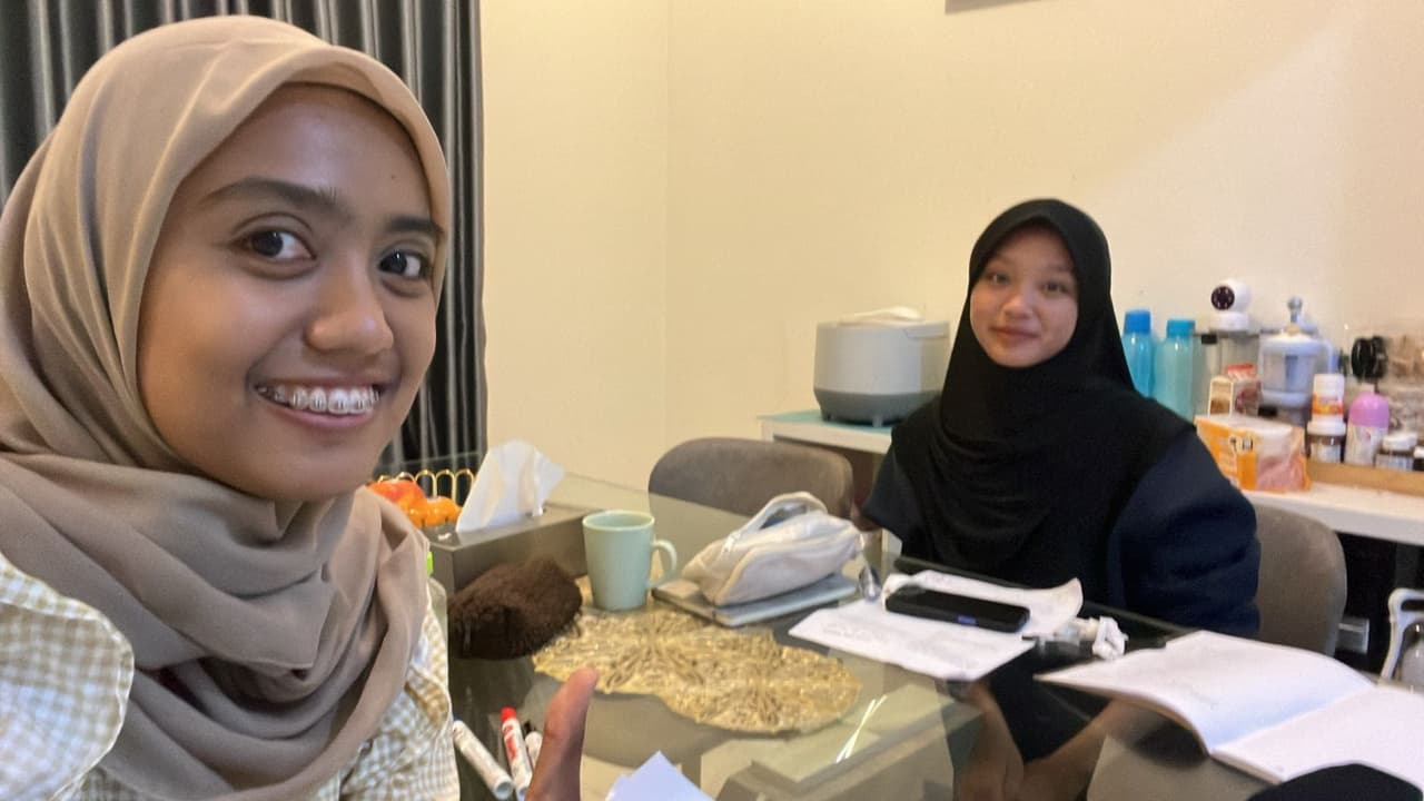 Kegiatan belajar Hardianti Eka